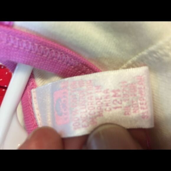 All Mine Infant Girls Top 12 mo long sleeved NWOT - Picture 4 of 4